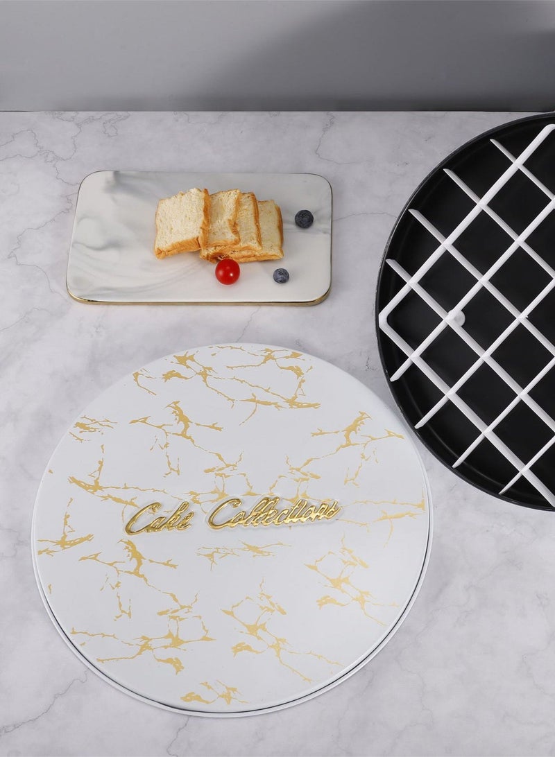 PHISMA Dessert baking box, non-stick cake container - round, pure white. - Image 3